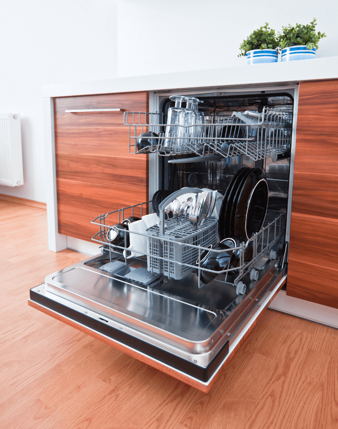 Professional dishwasher repair technician ready to service your dishwasher in Dubai with tools and genuine parts