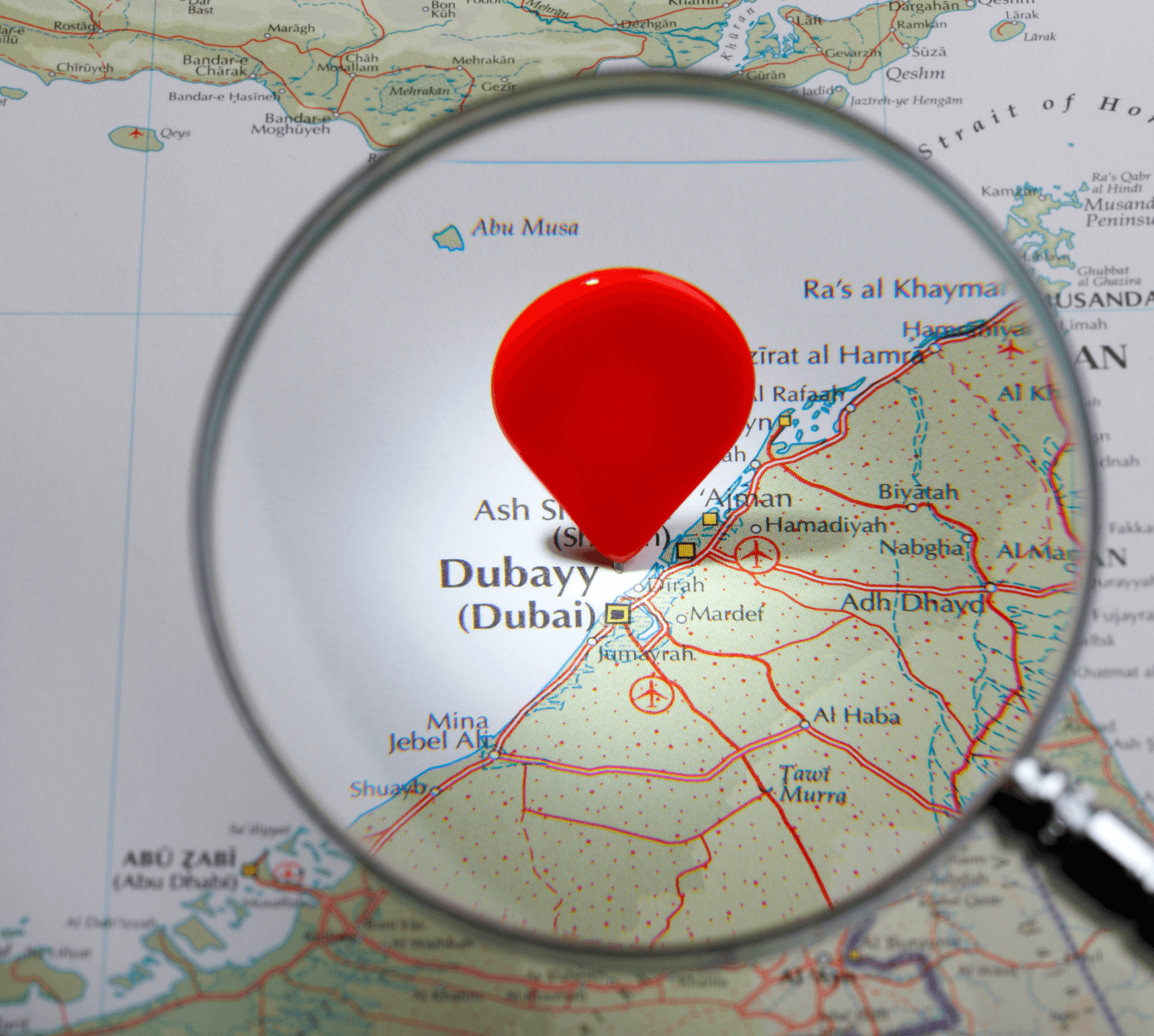 Dubai service coverage map